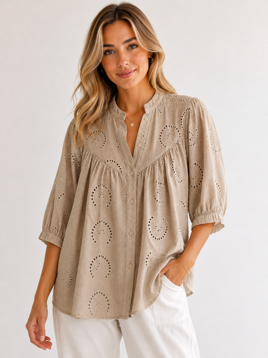 Elara Cotton Luxe Top