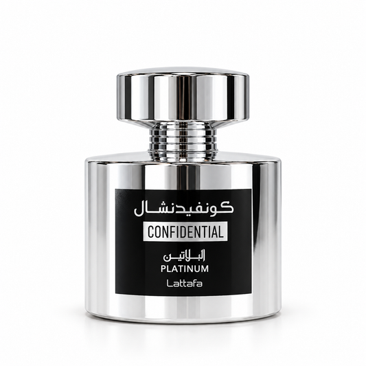 Lattafa Confidential Platinum Eau de Parfum – 100 ml – Made in U.A.E.