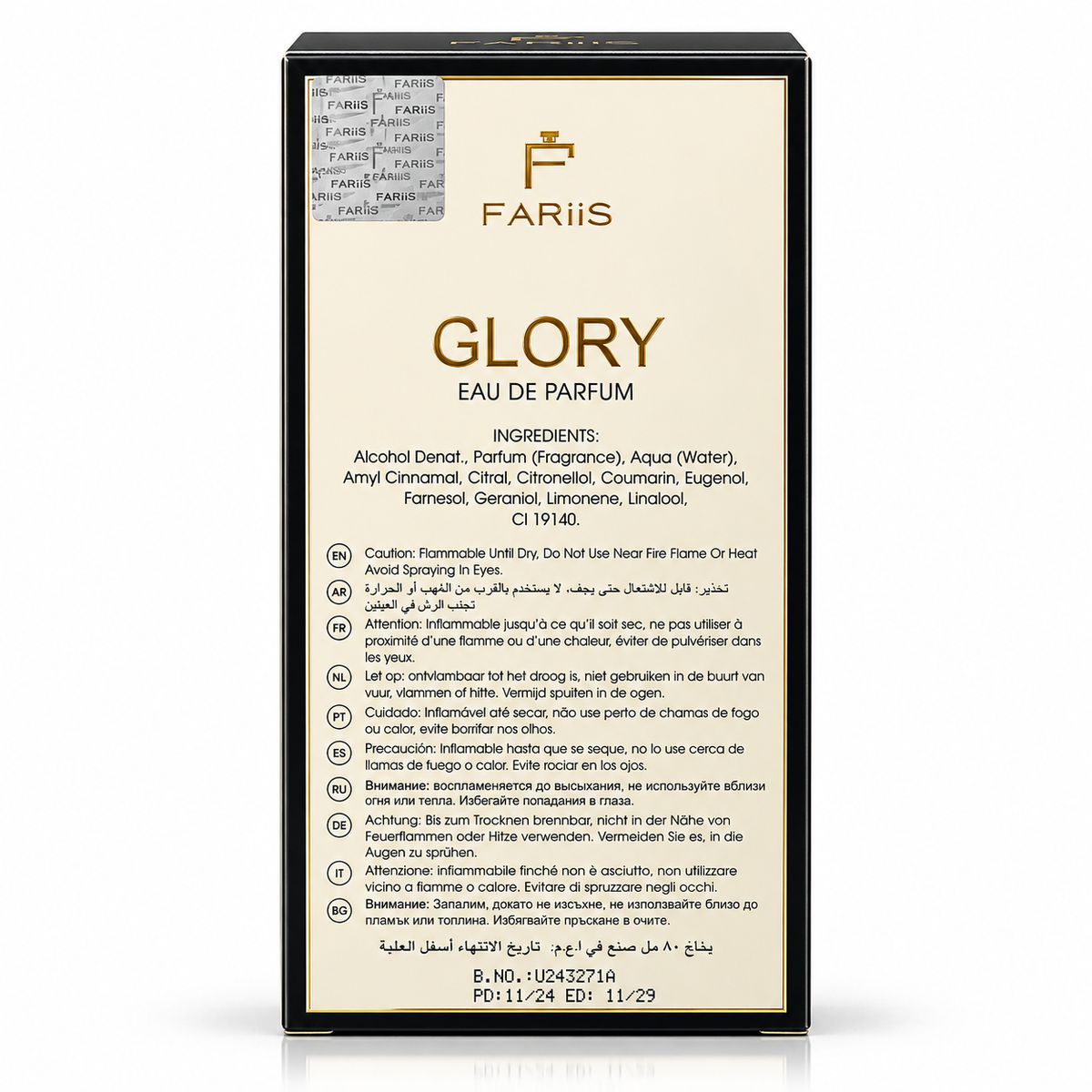 FARiiS Glory Eau de Parfum – 100 ml – Made in U.A.E.