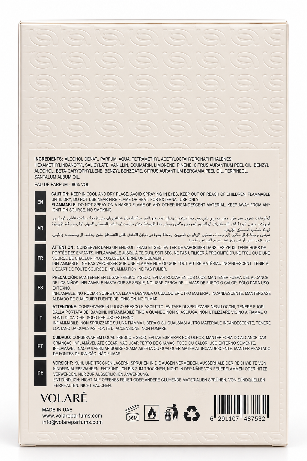 Volaré Vanilla Pods Eau de Parfum 100 ml – Made in UAE