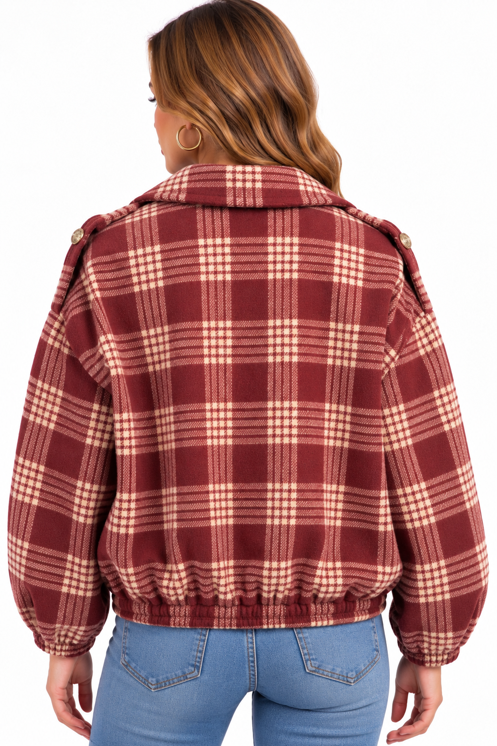 Sienna Check Bomber Jacket