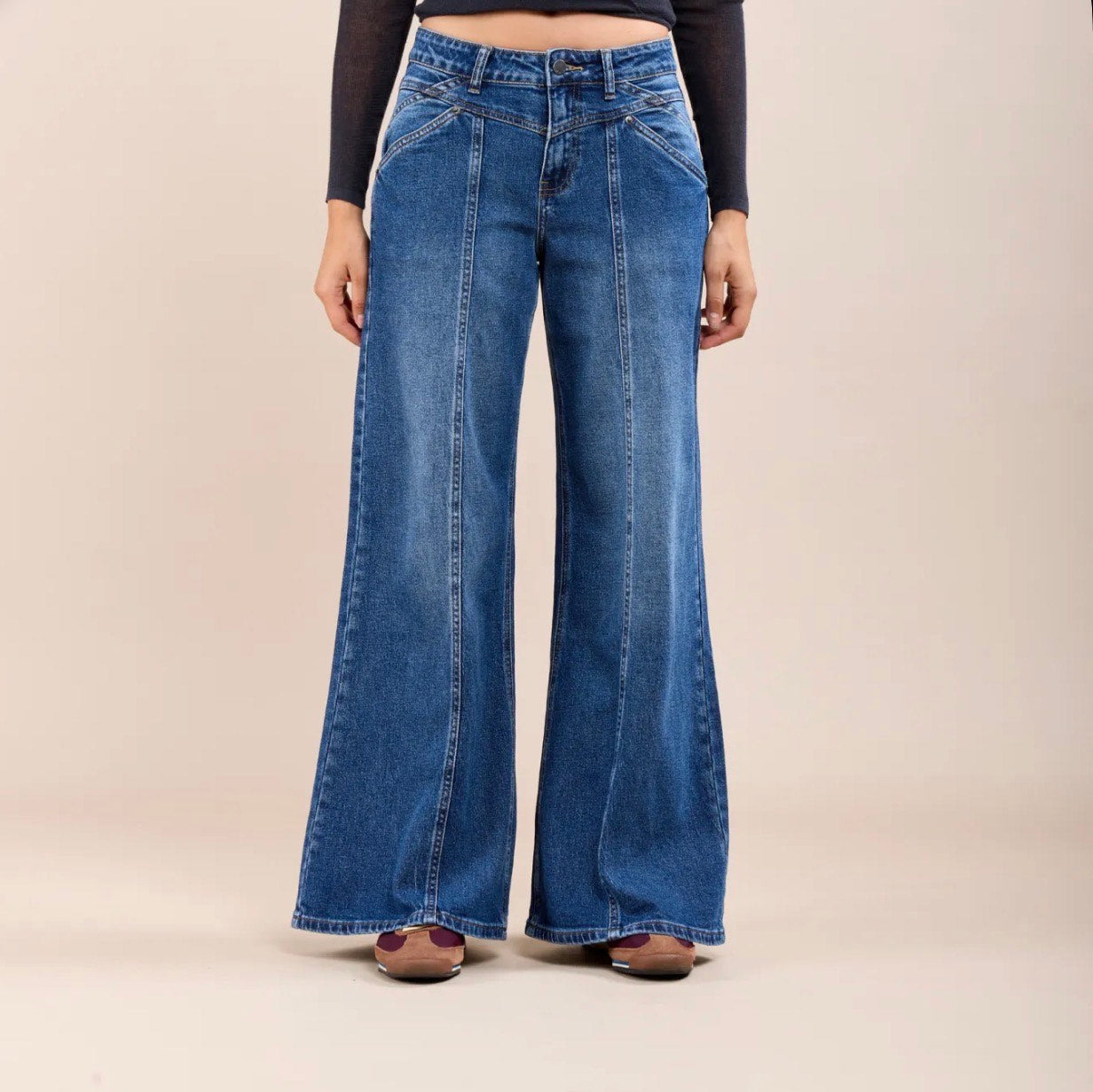 Extra Wide Jeans -Denim