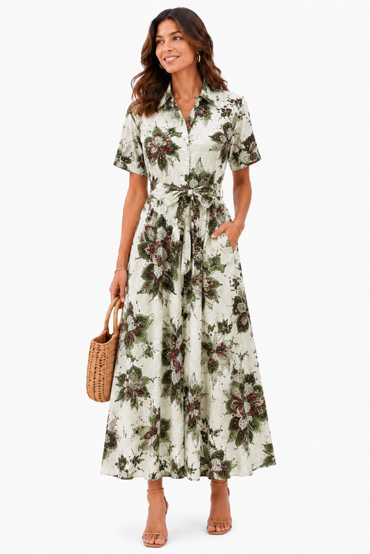 Florence Katoenen Blousejurk