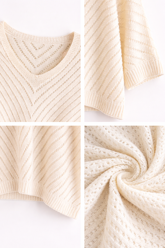 Boho Gebreide Blouse – Licht en Elegant