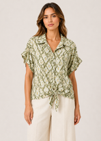 Mila Geometric Blouse