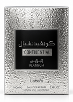 Lattafa Confidential Platinum Eau de Parfum – 100 ml – Made in U.A.E.