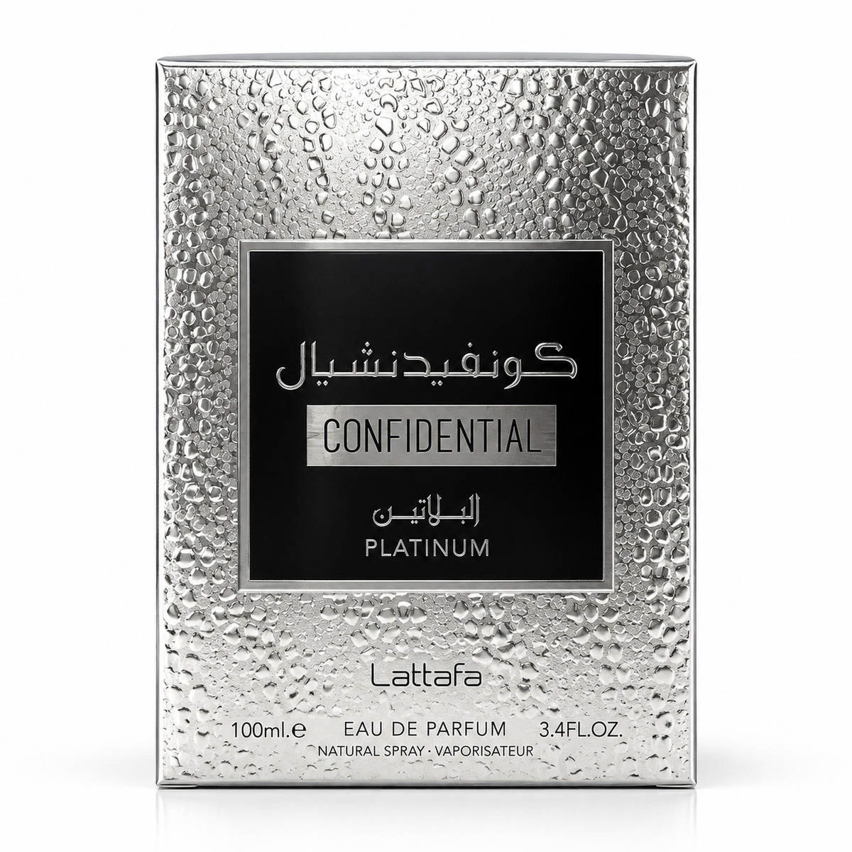 Lattafa Confidential Platinum Eau de Parfum – 100 ml – Made in U.A.E.