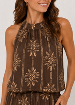 Elegante Palmprint Tweedelige Set
