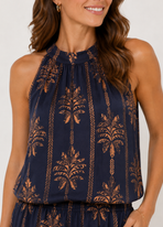 Elegante Palmprint Tweedelige Set