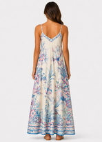 Premium Bloemenprint Maxi Jurk – Italiaanse Stijl