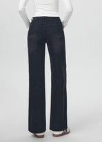 Wide-Leg Jeans met Lurexdetails -Zwart
