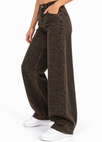 Luna Leopard Balloon Broek – Bruin