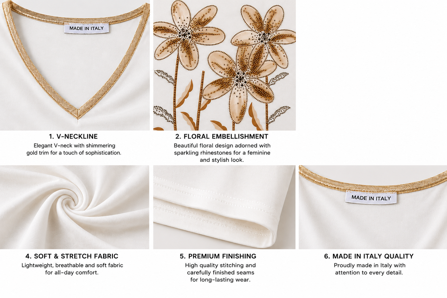 Isabella V-hals Top