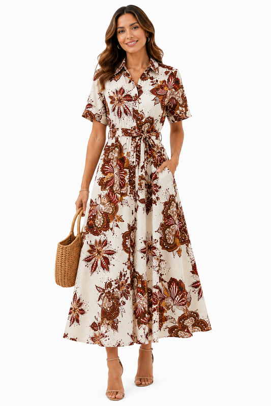 Florence Katoenen Blousejurk