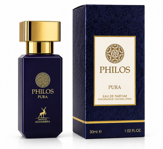 Philos Pura by Maison Alhambra – Eau de Parfum 30 ml – Made in UAE