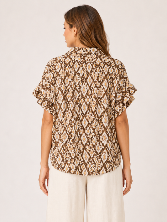 Mila Geometric Blouse