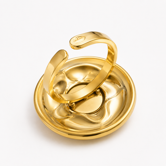Sunburst Gold Statement Ring