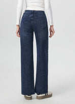 Wide-Leg Jeans met Lurexdetails -Blauw