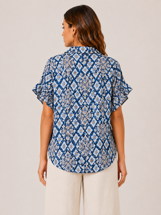 Mila Geometric Blouse