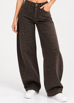 Luna Leopard Balloon Broek – Bruin