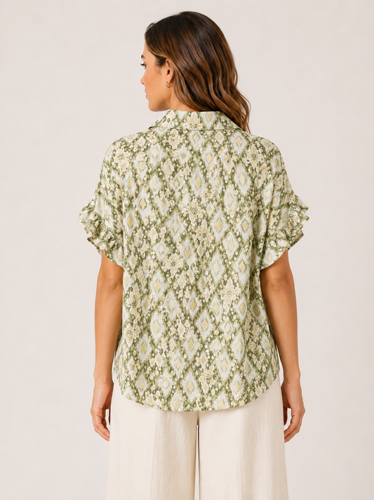 Mila Geometric Blouse
