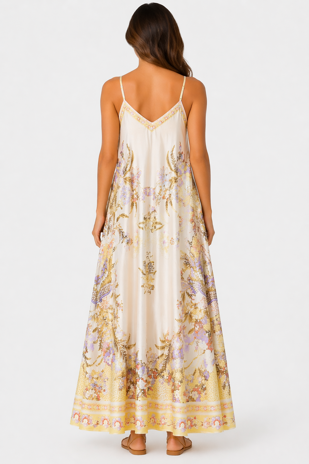 Premium Bloemenprint Maxi Jurk – Italiaanse Stijl