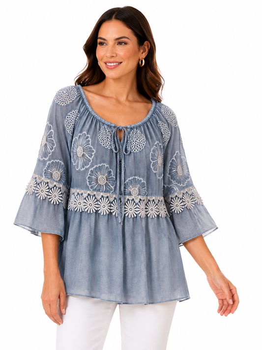 Bella Lace Detail Blouse