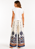 Wijde Zomer Broek met Print – Trendy & Elegant
