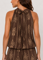 Elegante Palmprint Tweedelige Set
