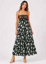 Isla Embroidered Boho Maxi Dress