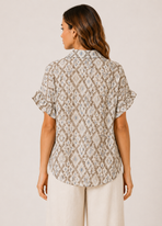 Mila Geometric Blouse