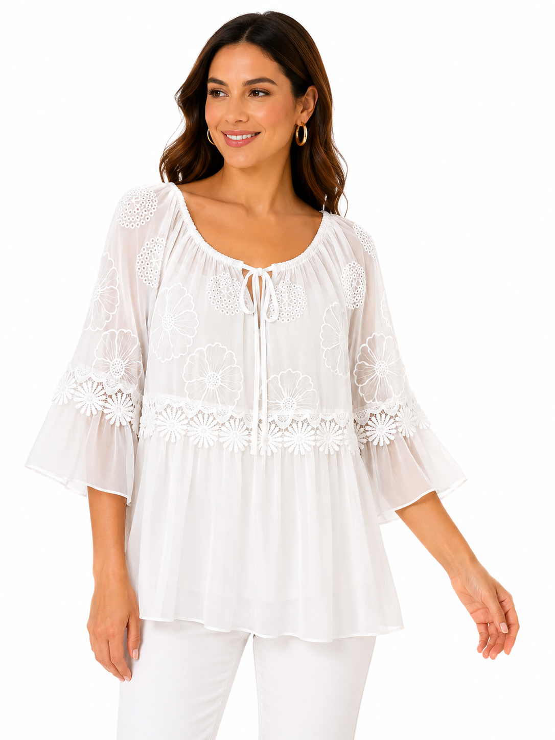 Bella Lace Detail Blouse