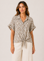Mila Geometric Blouse