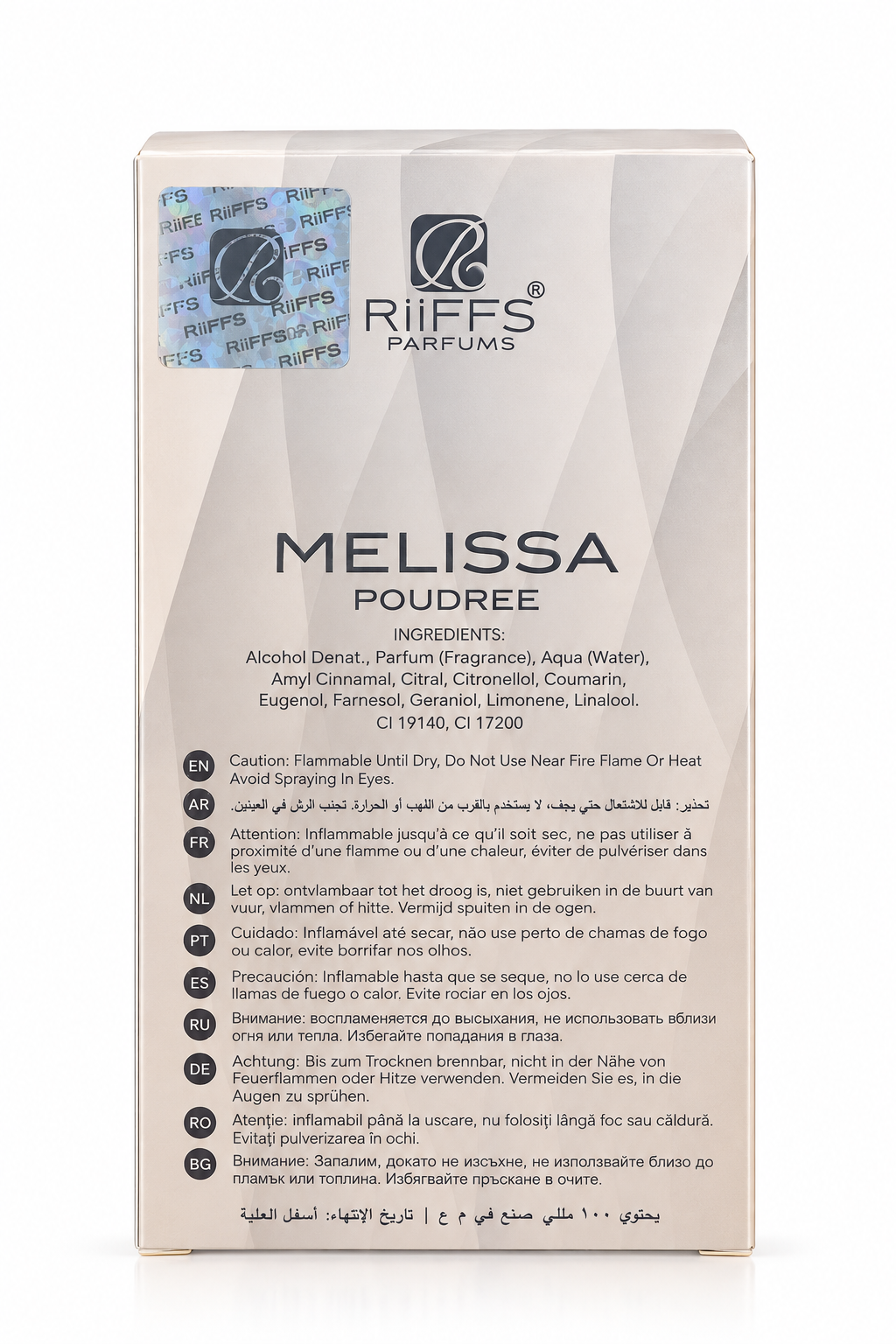 RiiFFS Melissa Poudrée Eau de Parfum 100 ml – Made in UAE