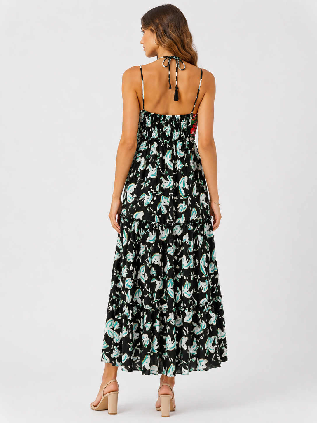 Isla Embroidered Boho Maxi Dress