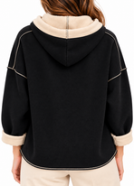 Norderney Casual Hoodie met Contrasterende Capuchon