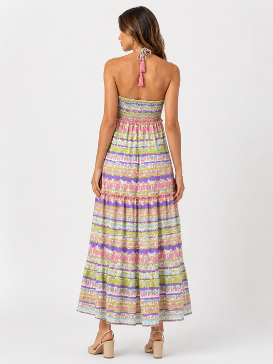 Isla Embroidered Boho Maxi Dress