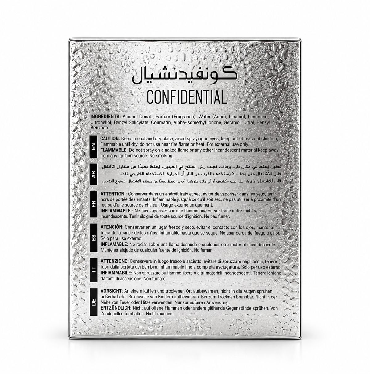 Lattafa Confidential Platinum Eau de Parfum – 100 ml – Made in U.A.E.