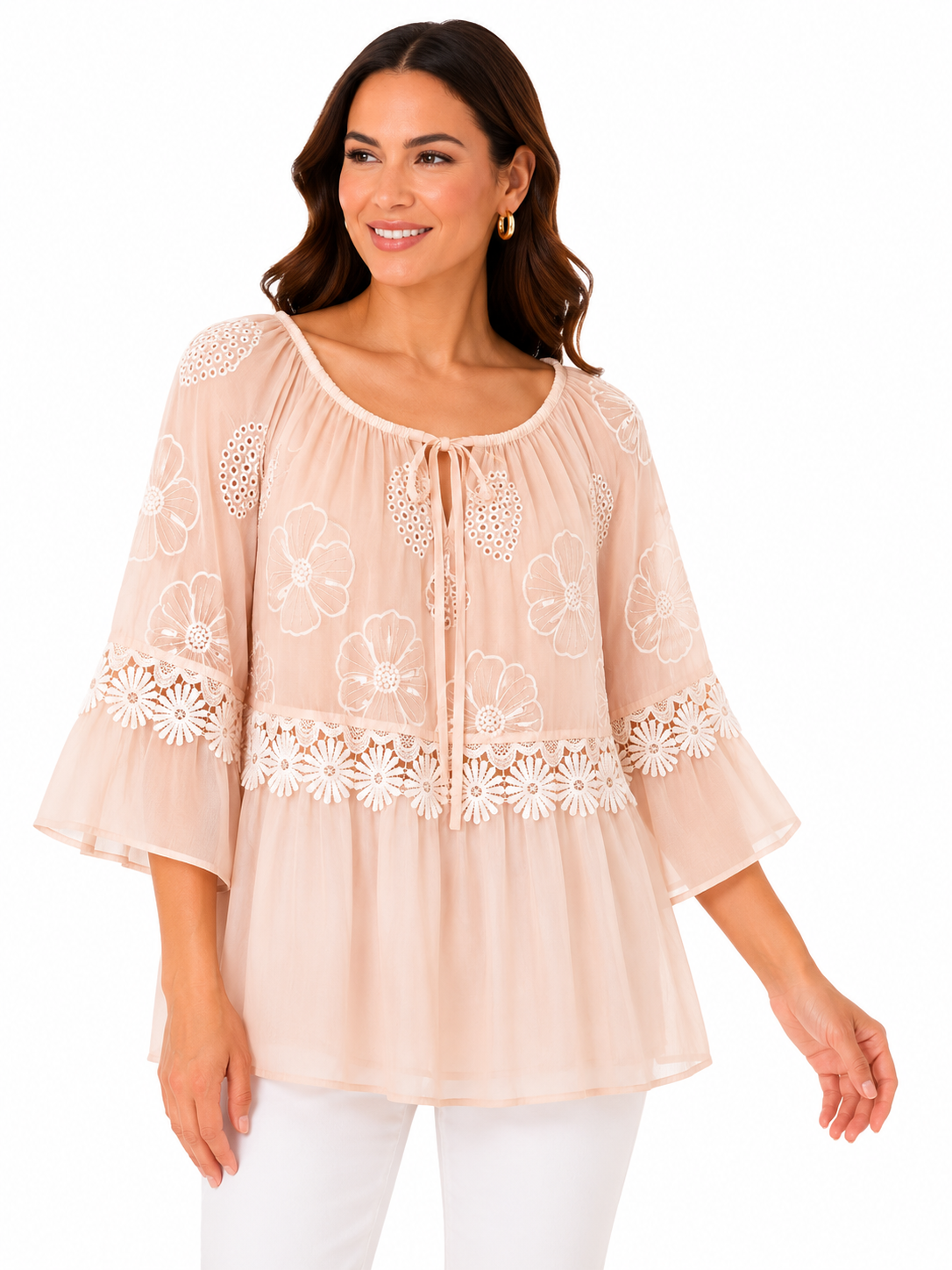 Bella Lace Detail Blouse