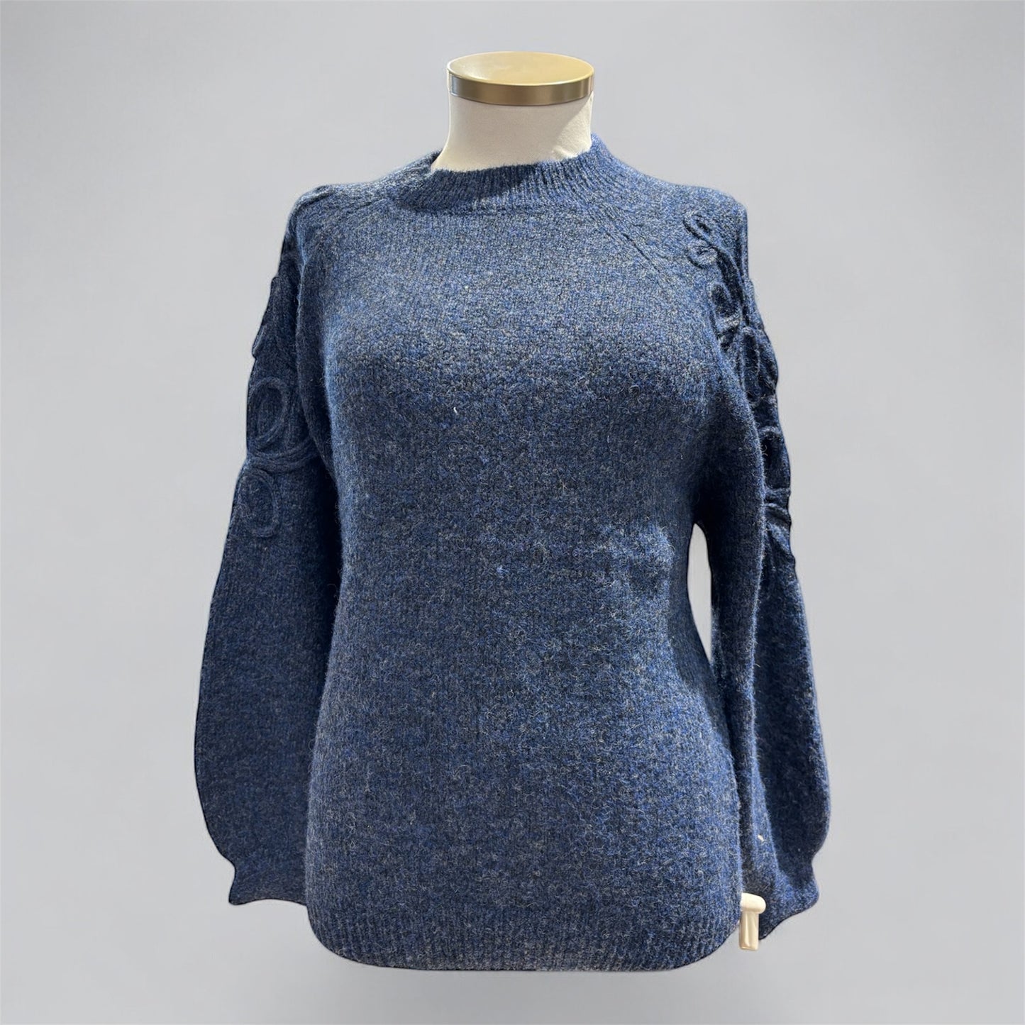 Trui met Mouwdesign -Blauw