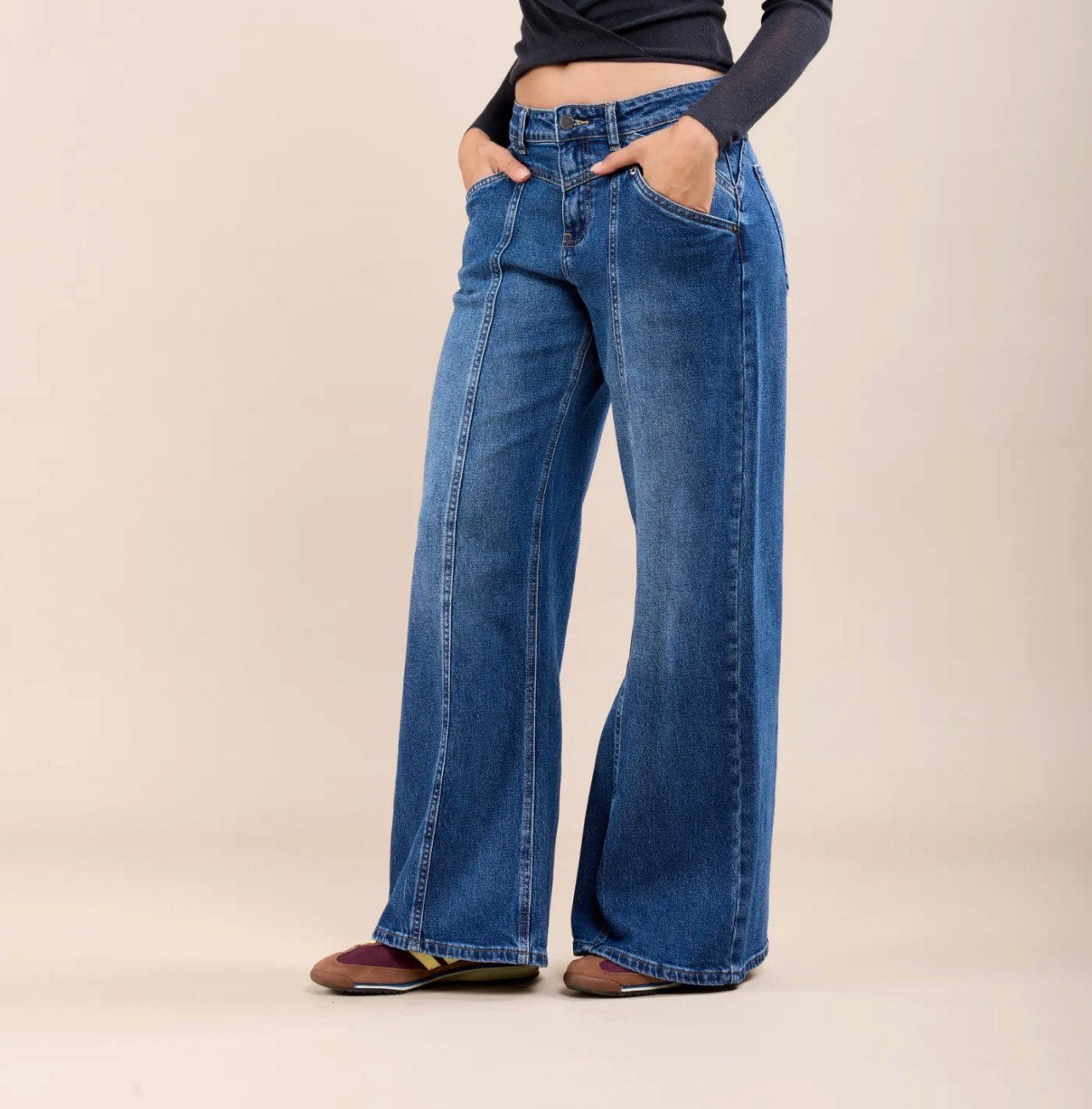 Extra Wide Jeans -Denim