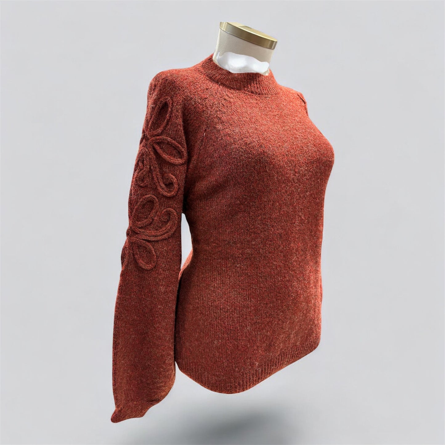 Trui met Mouwdesign - Rust