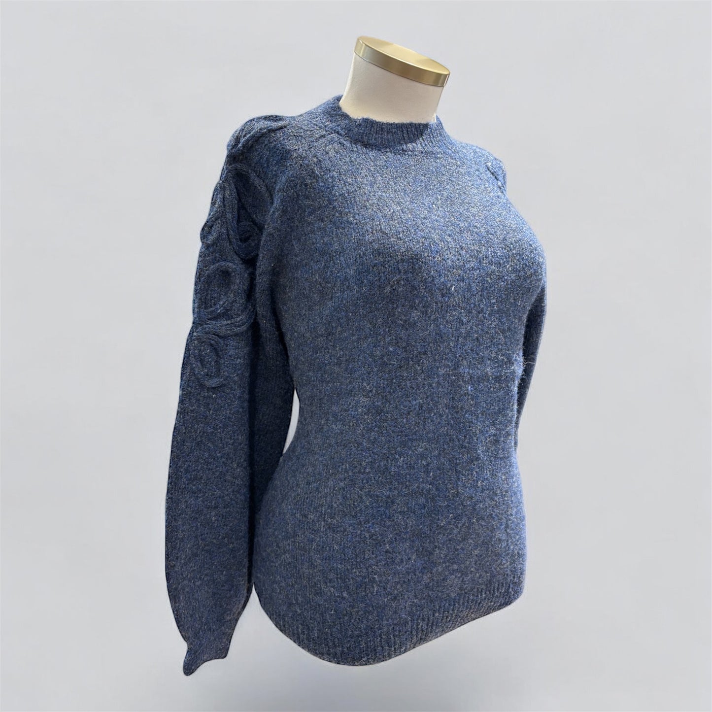 Trui met Mouwdesign -Blauw